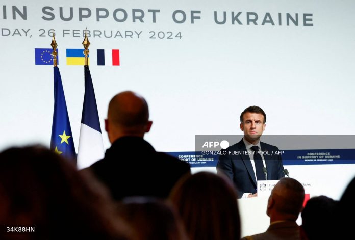 Ukraine: Macron affirme que l’envoi de troupes occidentales à l’avenir ne peut « être exclu »