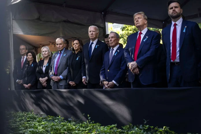 « Unité » affichée entre Harris, Trump et Biden pour l’anniversaire du 11-Septembre