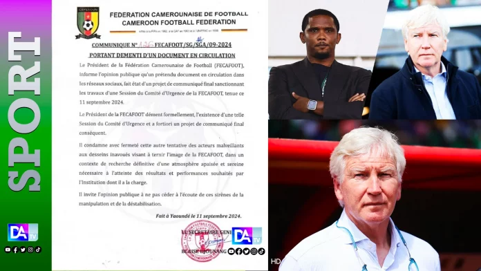 La Fecafoot dément le communiqué de presse qui suspend Marc Brys