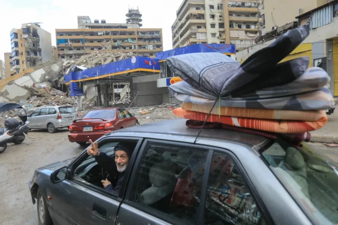 Des dizaines de milliers de Libanais rentrent chez eux après le cessez-le-feu entre Israël et le Hezbollah
