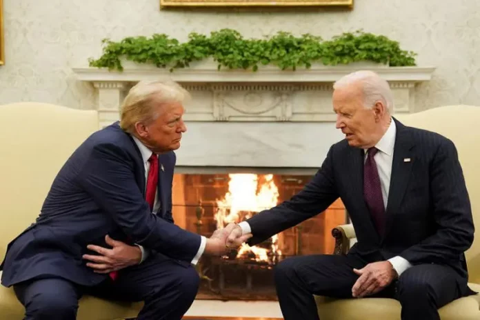 Biden souhaite à Trump un « bon retour » à la Maison Blanche