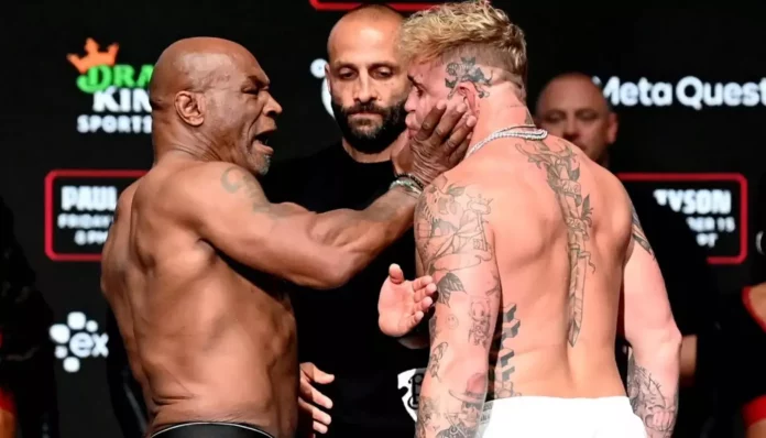 Boxe: Tyson gifle Paul lors de leur ultime face-à-face avant de monter sur le ring