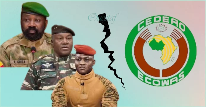 Le Burkina, le Mali et le Niger quittent officiellement la Cedeao