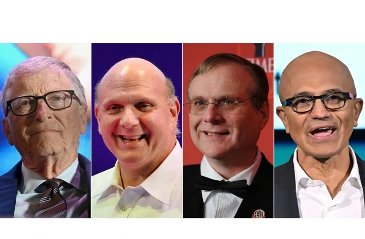 quatre hommes de Microsoft