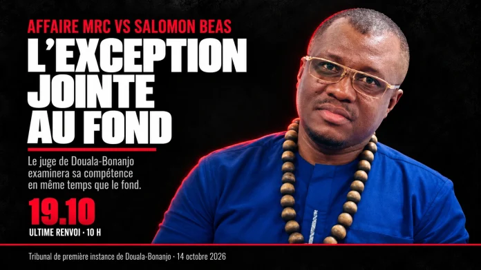 Affaire MRC vs Salomon Beas : l’exception de domicile jointe au fond, la vérité renvoyée au 19 octobre